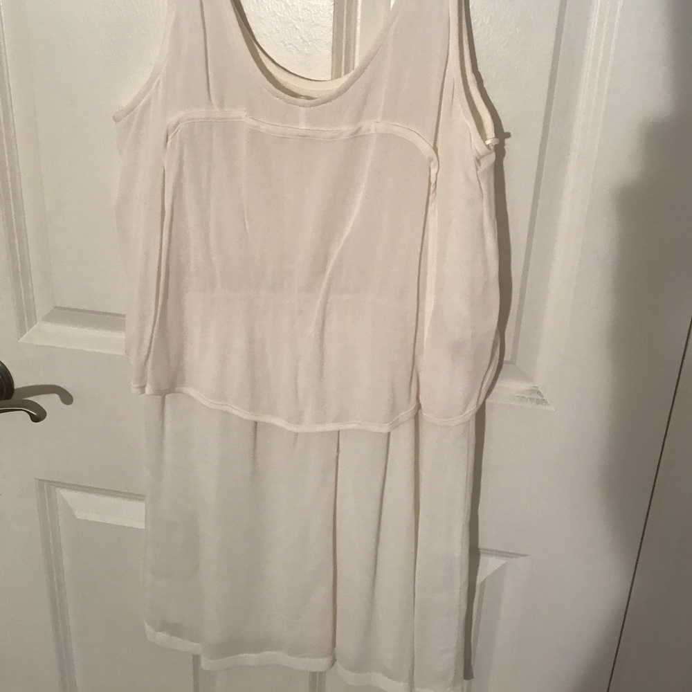 White layered dress